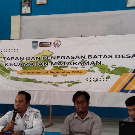 Pambakal Bawahan Seberang Hadiri Penetapan Dan Pengesahan Batas Desa Se Kecamatan Mataraman